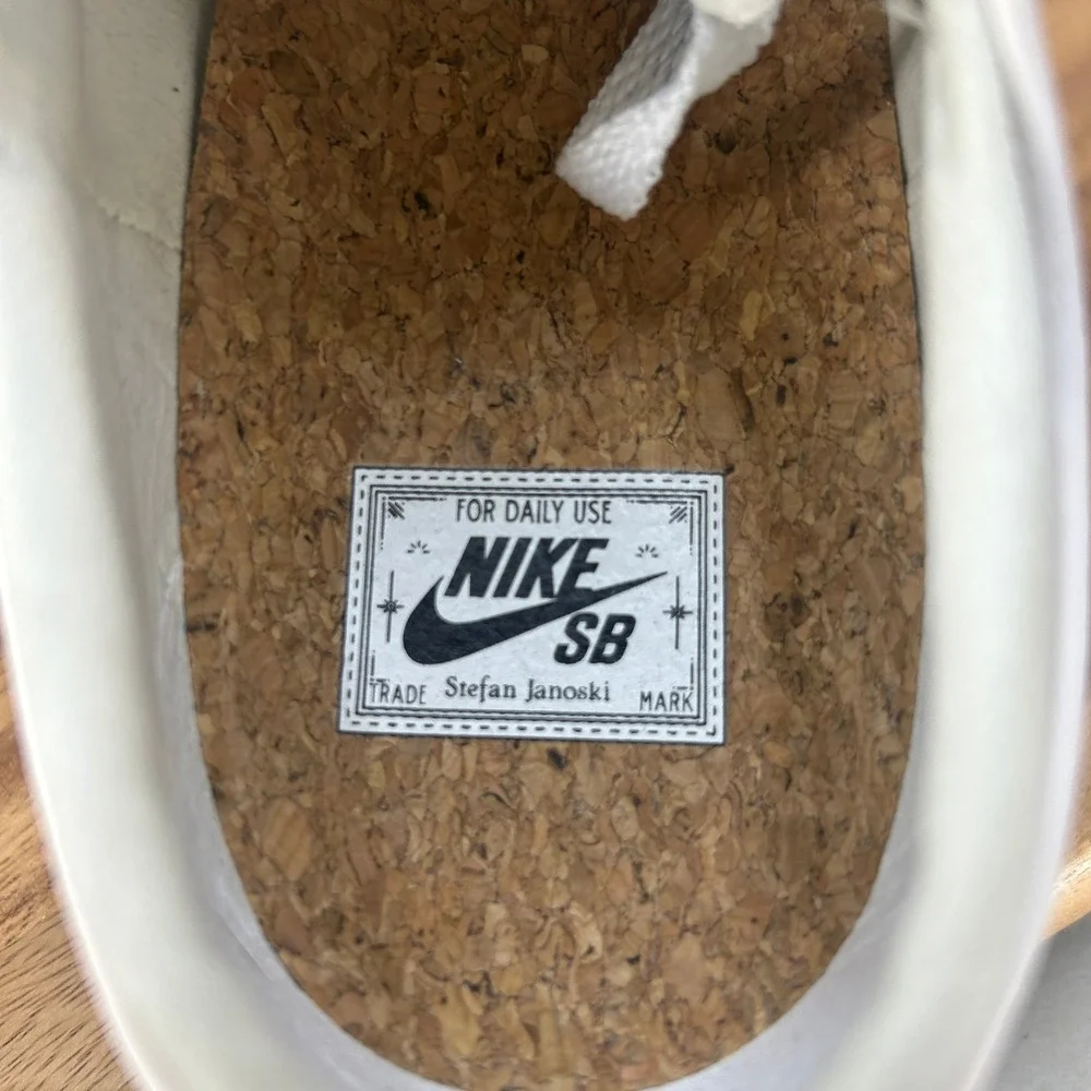 Nike SB Stefan Janoski OG+ Alabaster Black Skate Shoes FD6757-100 Mens Size 9.5